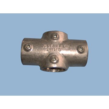 J C DENIER CO 1-1/4 in Aluminum Slip Cross