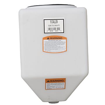 Norwesco 10 gal Polyethylene White Storage Tank