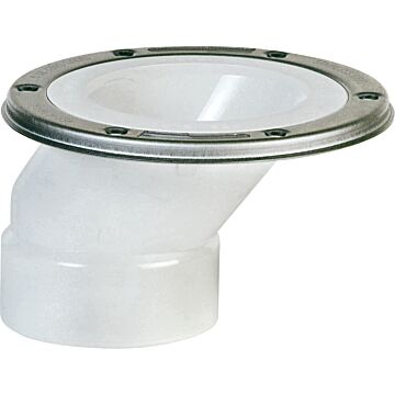 Sioux Chief Schedule 40 DWV Offset PVC Closet Flange - 4 in. x 3 in.