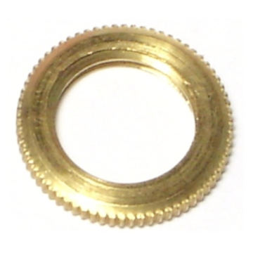 Knurl Locknut Br, 1/4IP x 3/4