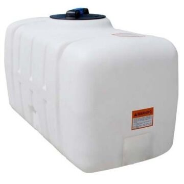 Norwesco 150 gal Polyethylene White Storage Tank