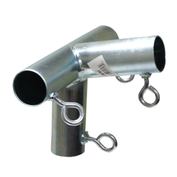 Cover Me P4I-1 1 in Galvanized Steel 4-Way Low/Slope Peak Side Center