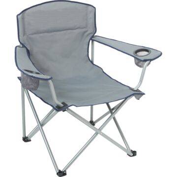 Outdoor Expressions Gray Sling Oversize Camp Folding Chair