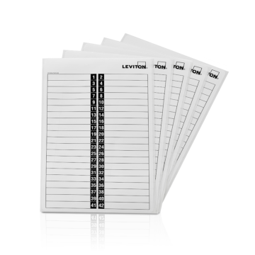 Leviton Load Center Circuit Identification Stickers - 5 Pack