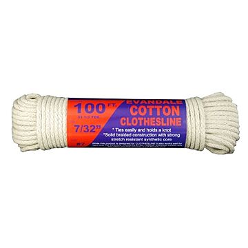T.W. Evans Cordage 7/32 in 50 ft Evandale Clothesline Rope