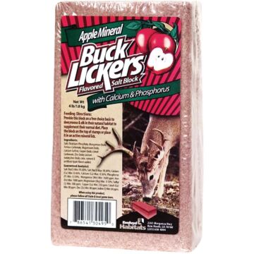 Evolved Habitats Buck Lickers Salt Block (Apple Flavor) 4 lb