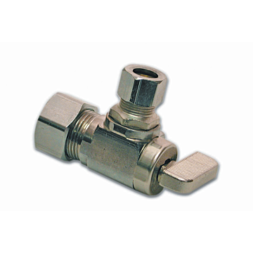 Danco 3/8 in. Comp. Outlet x 5/8 in. O.D. Comp. Inlet Angle Stop