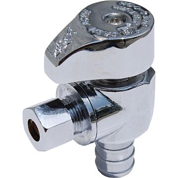 Boshart Industries NO LEAD 1/2"PEX x 3/8"COMP 1/4 TURN, ANGLE SUPPLY VALVE