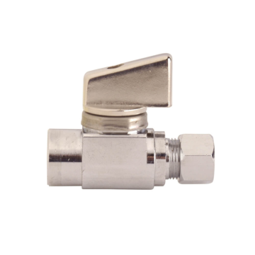 Danco 3/8 in. Comp. Outlet x 1/2 in. Sweat Inlet Straight Stop