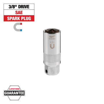 Milwaukee 3/8" Drive 13/16" Magnetic Spark Plug Socket