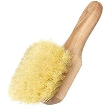 Magnolia Brush Short Handle Fender Brush 8 in with White Tampico Bristles