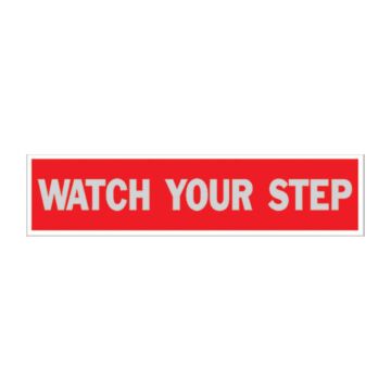 HY-KO 8 in 2 in White/Red Commercial & Business Sign