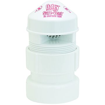 OATEY Oatey® Sure-Vent® 1.5 in. – 2 in. 160 Branch, 24 Stack DFU Air Admittance Valve with PVC Schedule 40 adapter
