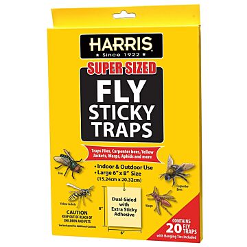 HARRIS Super Sized Series LFT-20 Fly Sticky Trap, Glue Trap
