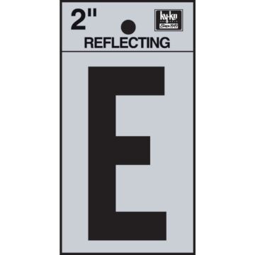 Hy-Ko Vinyl 2 In. Reflective Adhesive Letter, E