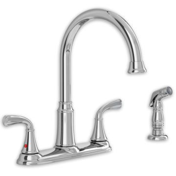 Tinley 2-Handle High-Arc Kitchen Faucet with Separate Side Spray 7408400.002