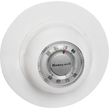 Honeywell Home Heat Only Off White Round Wall Thermostat