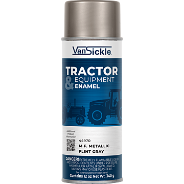 Van Sickle Tractor & Equipment Enamel Gloss M.F. Metallic Flint Gray   Aerosol