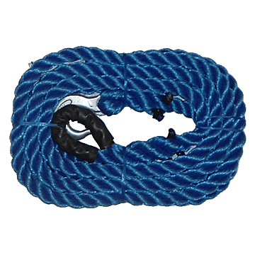 Custom Rope 20 ft 1 Hook and 1 Loop 12500 lb Tow Rope