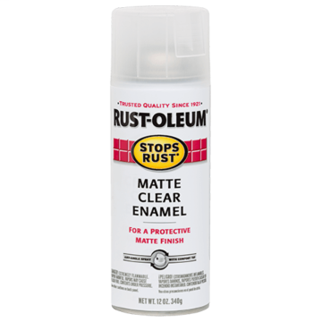Stops Rust® Spray Paint and Rust Prevention - Clear Enamel - 12 oz. Spray - Matte Clear