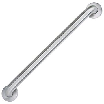 Boston Harbor SG01-01&0124 Grab Bar, 24 in L Bar, Stainless Steel, Wall Mounted Mounting