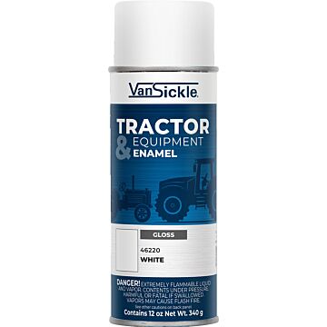 Van Sickle Tractor & Equipment Enamel Spray (Gloss - White) 12 oz