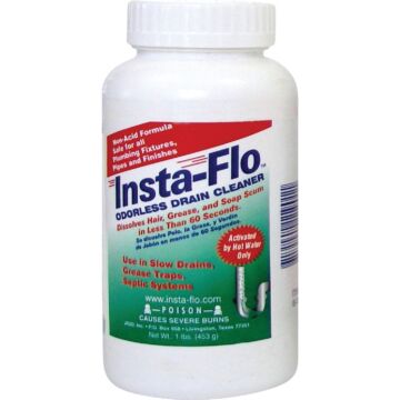 Insta-Flo Crystal Drain Cleaner - 1 lb