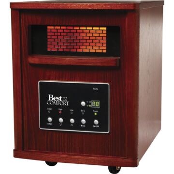Home Impressions 1500W 120V Quartz Heater w/ Woodgrain Cabinet