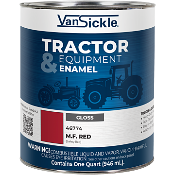 Van Sickle Tractor & Equipment Enamel Gloss M.F. Red Quart