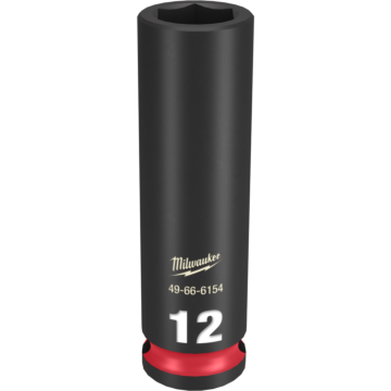 Milwaukee SHOCKWAVE™ Impact Duty 3/8" Drive 12MM Deep 6 Point Socket