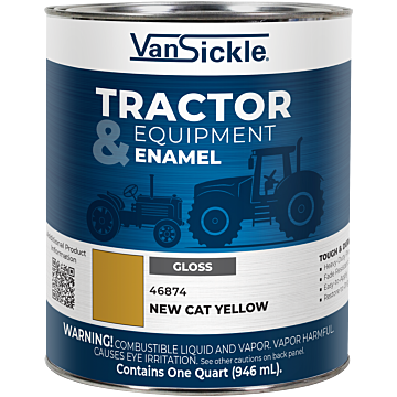 Van Sickle Tractor & Equipment Enamel Gloss New Cat Yellow Quart