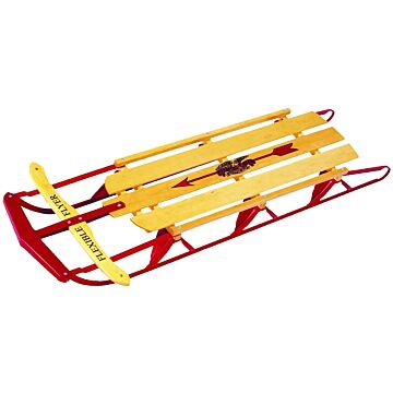 PARICON 1060 Flyer Snow Sled, Flexible, 5-Years Old Capacity, Steel, Red