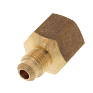 Jones Stephens 1/4 x 5/8 in Flare x Threaded Brass Adapter