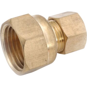 Anderson Metals 1/4 In. x 1/8 In. Brass Union Compression Adapter