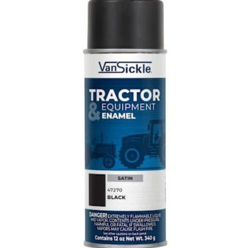Van Sickle Tractor & Equipment Enamel Spray (Satin - Black) 12 oz