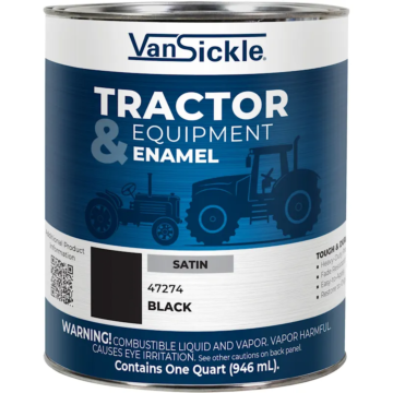 Van Sickle Tractor & Equipment Enamel (Satin - Black) 1 qt