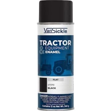 Van Sickle Tractor & Equipment Enamel Spray (Flat - Black) 12 oz