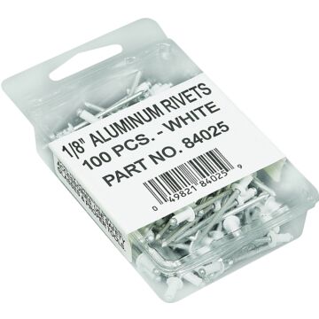 Amerimax Rivet (Aluminum,White - 100 pk) 1-1/2 in