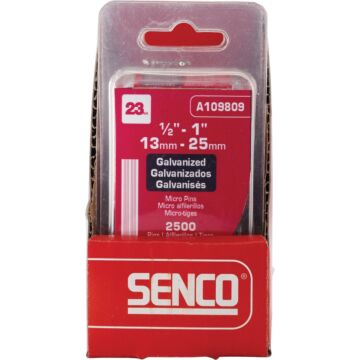 Senco 23-Gauge Galvanized Pin Nail, 1/2 In. to 1 In. Assorted (2500 Ct.)