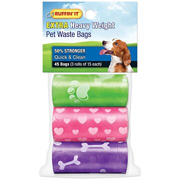 Ruffin' it Pet Waste Bag (Multicolor - 45pk)