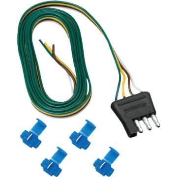 TowSmart 4-Way Flat 48 In. Trailer Wiring Connector with Splice Connectors