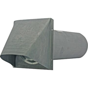 Builders Best P-Tanium 4 in. Galvanized Wide Mouth Dryer Vent Hood