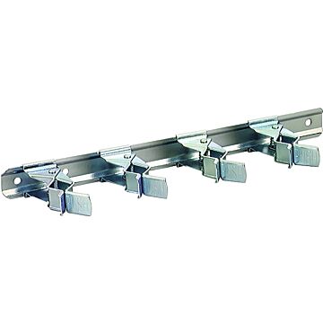 CRAWFORD SG4 Tool Storage Clip Bar, 4-Compartment, Steel