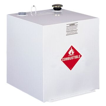 Jobox 50 Gallon Steel Transfer Tank, White