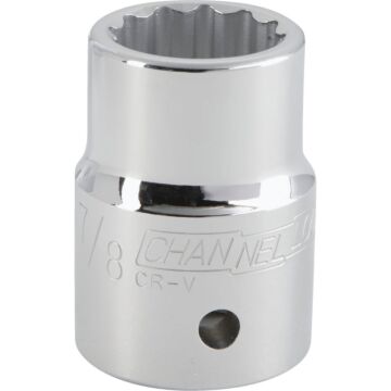 Channellock 3/4 In. Drive 7/8 In. 12-Point Shallow Standard Socket