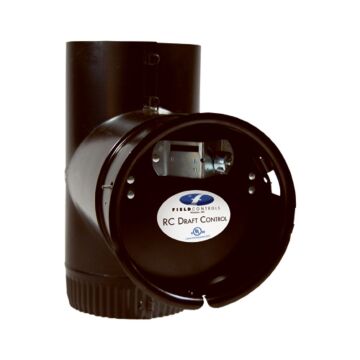 Selkirk 8 in Black Stove Draft Control