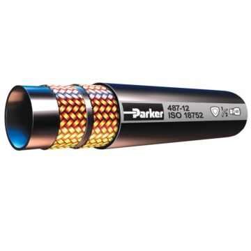 Parker 1/4 in ID x 0.52 in OD 4000 psi Synthetic Rubber Hydraulic Hose