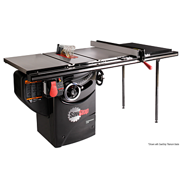 ASSEMBLY: 1.75HP Professional Cabinet Saw with 36” Professional T-Glide fence system, rails & extension table