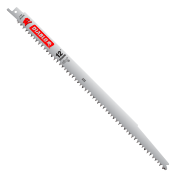 Diablo 12 In. 5 TPI Pruning Reciprocating Saw Blade (5-Pack)