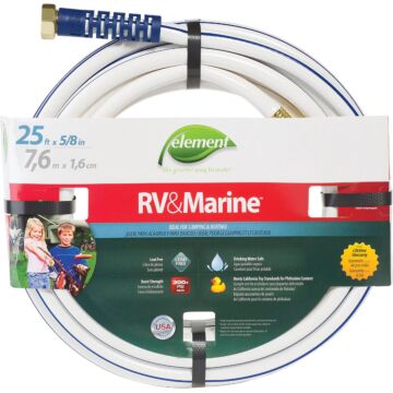 Element RV&Marine 5/8 In. Dia. x 25 Ft. L. Drinking Water Safe Hose